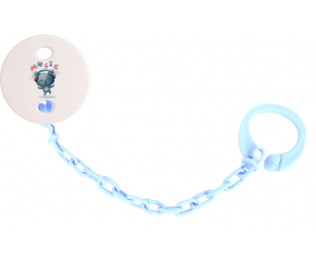 Attache-TetineAnimaux Funny Music Color Sky Blue