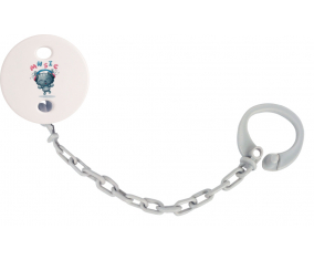 Attache-TetineAnimaux Funny Music Color Gris