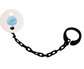 Attache-tetineBism allah alrahman alraheem en Azul Negro