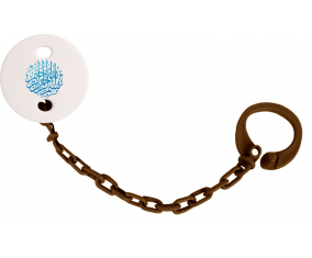 Attache-tetineBism allah alrahman alraheem en Blue Color Brown