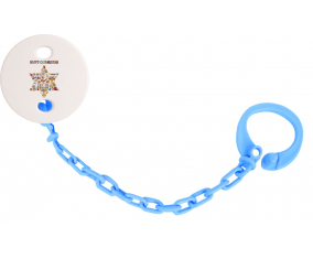 Attache-TetineJudaism: Feliz diseño hanukkah-1 azul turquesa