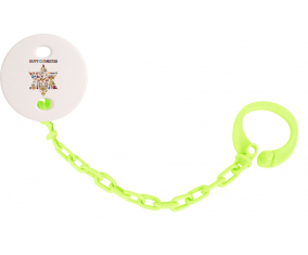 Attache-TetineJudaism: Feliz diseño hanukkah-1 color verde