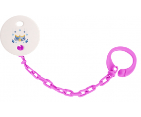 Attache-tétineJudaism: Diseño hanukkah-2 color Rosa fuschia