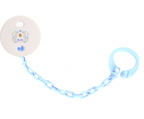 Attache-tétineJudaism: Diseño hanukkah-3 color Sky Blue