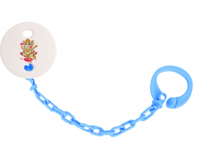 Attache-tetineIndyshedindism Ganesha azul turquesa