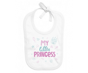 Bavoir bebé personalizado mi pequeña princesa diseño-1