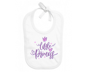 Bavoir bebé personalizado mi pequeña princesa diseño-5