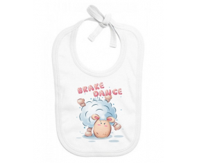 Bavoir bebé personalizado divertido animales freno danza