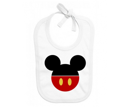 Bavoir pantalones cortos rojos personalizados de Disney Mickey