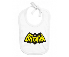 Bavoir bebé personalizado batman logo design-3