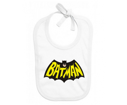 Bavoir bebé personalizado batman logo design-3