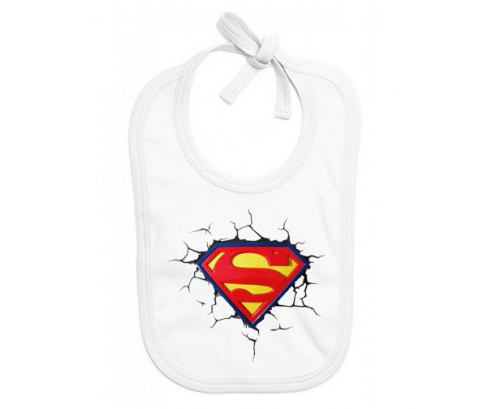 Bavoir logotipo personalizado de Superman para bebés rompe la pared