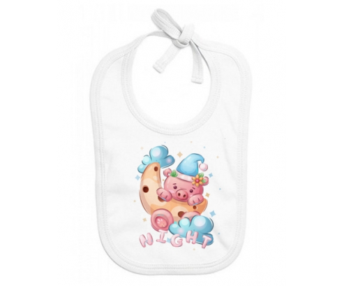 Bavoir bebé personalizado animales divertidos cauchon noche