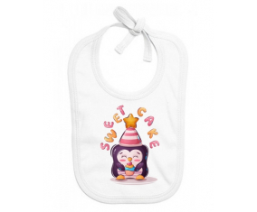 Bavoir bebé personalizado animales divertidos dulce pastel