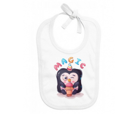 Bavoir bebé personalizado animales divertidos magia
