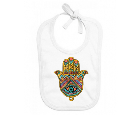 Bavoir judaísmo infantil personalizado: el mal ojo de Khamsa