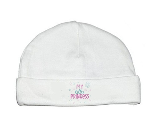 Bonnet bebé personalizado mi pequeña princesa diseño-1