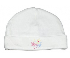 Bonnet bebé personalizado Mi pequeño princesa diseño-7