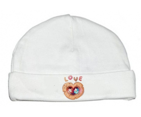 Bonnet bebé animales personalizados divertidos búhos amor