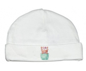 Bonnet bebé personalizado animales divertidos oso