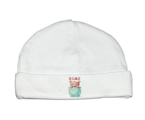 Bonnet bebé personalizado animales divertidos oso
