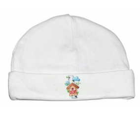 Bonnet bebé personalizado animales divertidos hogar ave