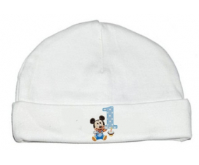 Bonnet número de cumpleaños personalizado de Mickey 1 de Disney