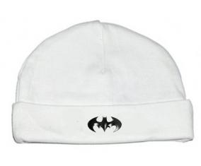 Bonnet logotipo negro de Batman personalizado para bebés