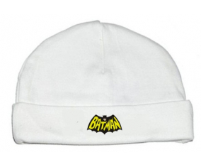 Bonnet bebé personalizado batman logo design-3