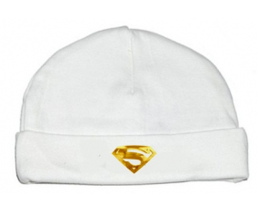 Bonnet bebé personalizado golden superman logo