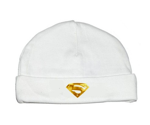 Bonnet bebé personalizado golden superman logo