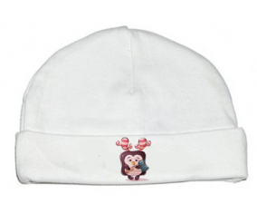 Bonnet bebé animales personalizados divertido pinguin martillo