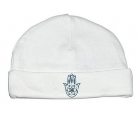 Bonnet judaísmo personalizado del bebé: Khamsa Fatman Hand