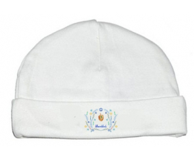 Bonnet judaísmo personalizado del bebé: Hanukkah design-3