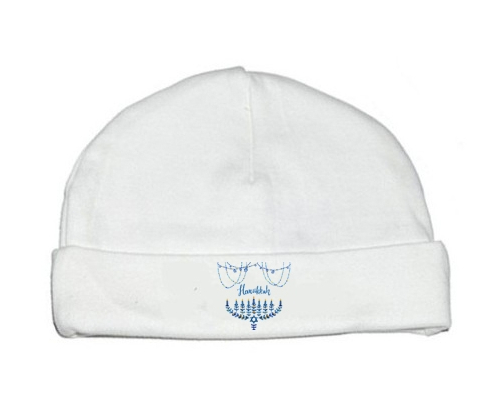 Bonnet judaísmo personalizado del bebé: Hanukkah design-4