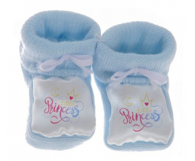 Chausson Bebé Mi pequeña princesa diseño-7 azul