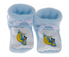 Chausson bebé Disney Mickey Good Night Color Azul