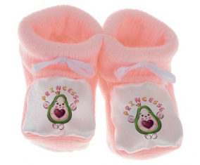 Chausson bebé animales divertidos princesa de color rosa
