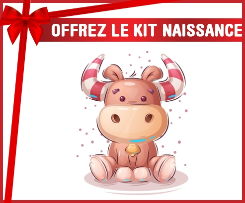 kit naissance bebé animales de risa personalizados Taurus