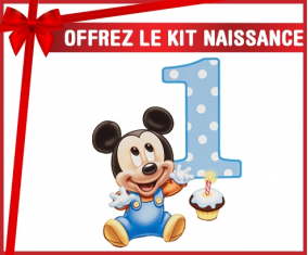 kit naissance número de cumpleaños personalizado de Mickey 1 de Disney