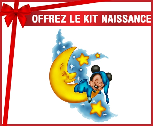 kit naissance bebé personalizado Disney Mickey Buenas noches