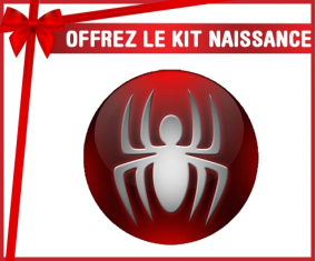 kit naissance bebé personalizado Spiderman spider button