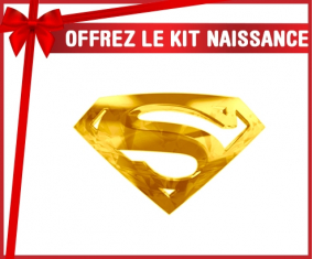 kit naissance bebé personalizado golden superman logo