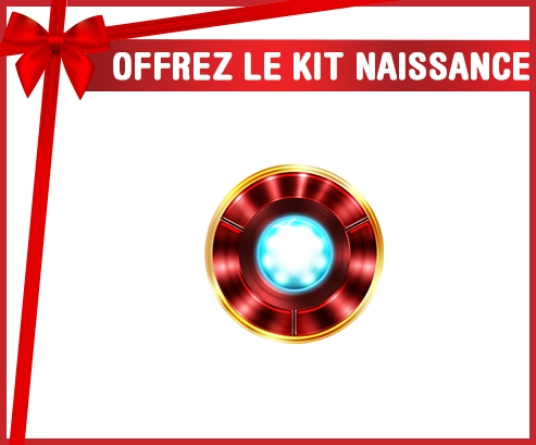 kit naissance reactor de arco de iron man bebé personalizado