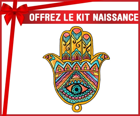 kit naissance judaísmo infantil personalizado: el mal ojo de Khamsa