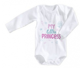 Body Bebé Mi pequeña princesa diseño-1 talla 3/6 meses mangas largas