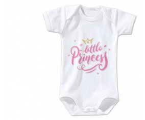 Body Bebé Mi pequeña princesa diseño-4 talla 3/6 meses mangas cortas