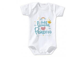 Body Bebé Mi pequeña princesa diseño-6 talla 3/6 meses mangas cortas