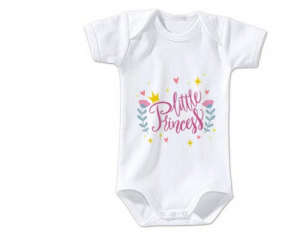 Body Bebé Mi pequeña princesa diseño-8 talla 3/6 meses mangas cortas