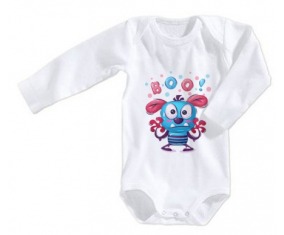 Body bebé Fun Animals Boo! talla 3/6 meses mangas largas